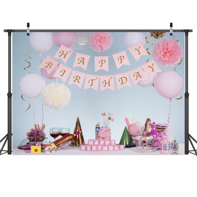 

2.1m x 1.5m One Year Old Birthday Photography Background Cloth Birthday Party Decoration Photo Background(587)