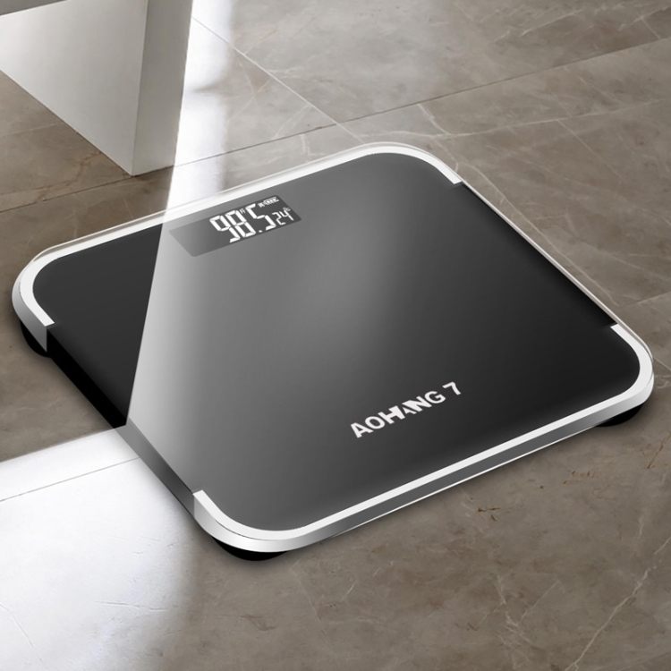 Hidden Scale AOHANG7 USB Weight Scale With LED Hidden Screen Tempered Glass Body ...