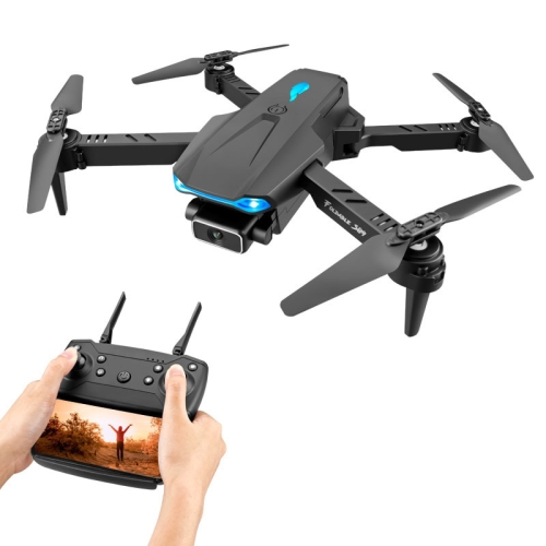 

S89 4K HD Aerial Folding UAV Air Pressure Fixed Altitude Remote Control Quadcopter, Model: 4K 1 Camera 1 Battery (Black)