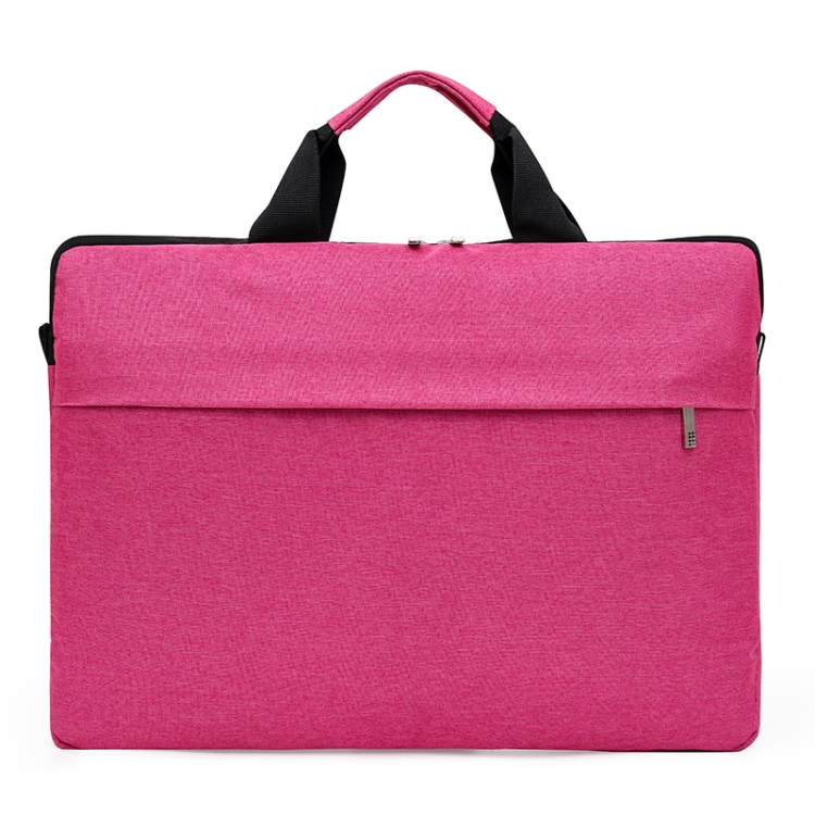 

Portable Notebook Bag Multifunctional Waterproof and Wear-Resistant Single Shoulder Computer Bag, Size: 13 inch(Pink)