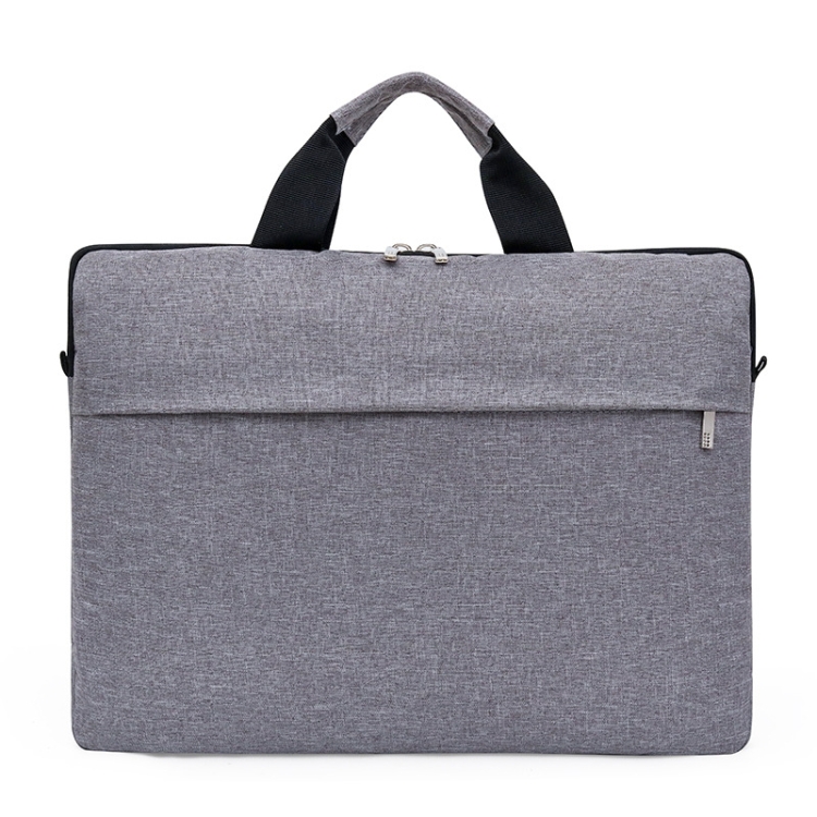 

Portable Notebook Bag Multifunctional Waterproof and Wear-Resistant Single Shoulder Computer Bag, Size: 15 inch(Gray)