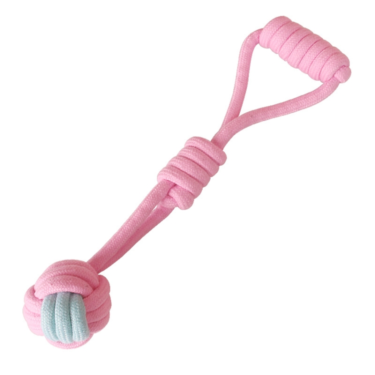 

5 PCS Hand Global Dog Molar Teeth Cleaning Toy Candy Color Woven Cotton Rope