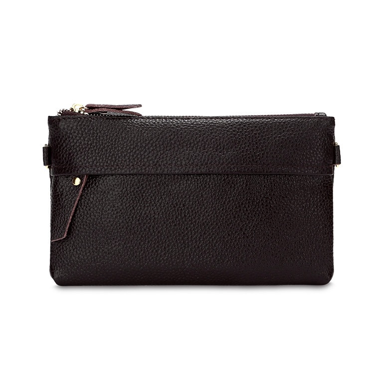 

Ladies One-Shoulder Diagonal Mobile Phone Coin Purse(Brown)