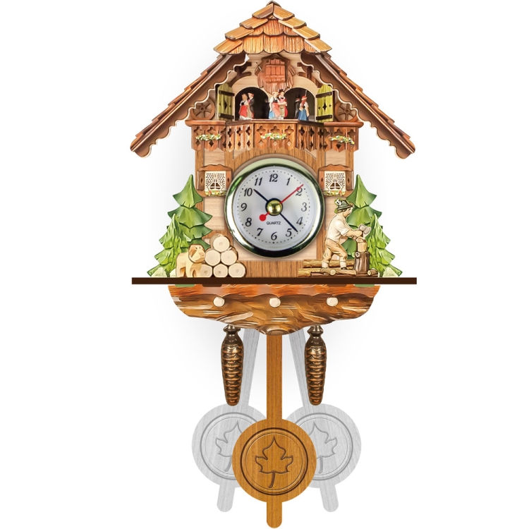 

Barley Bird Wall Clock Retro Living Room Watch(CM003)