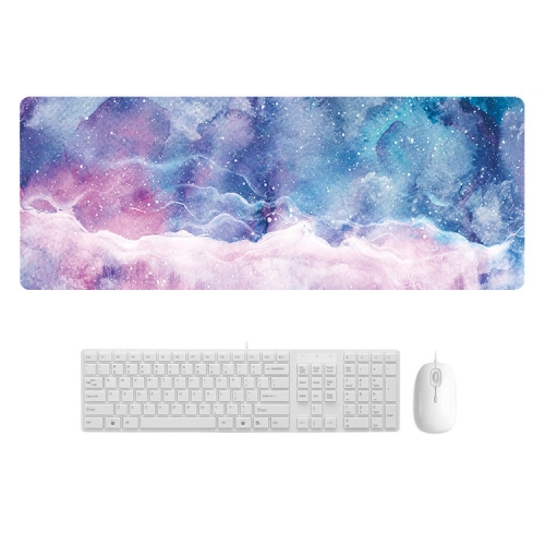 

300x700x3mm Marbling Wear-Resistant Rubber Mouse Pad(Cool Starry Sky Marble)