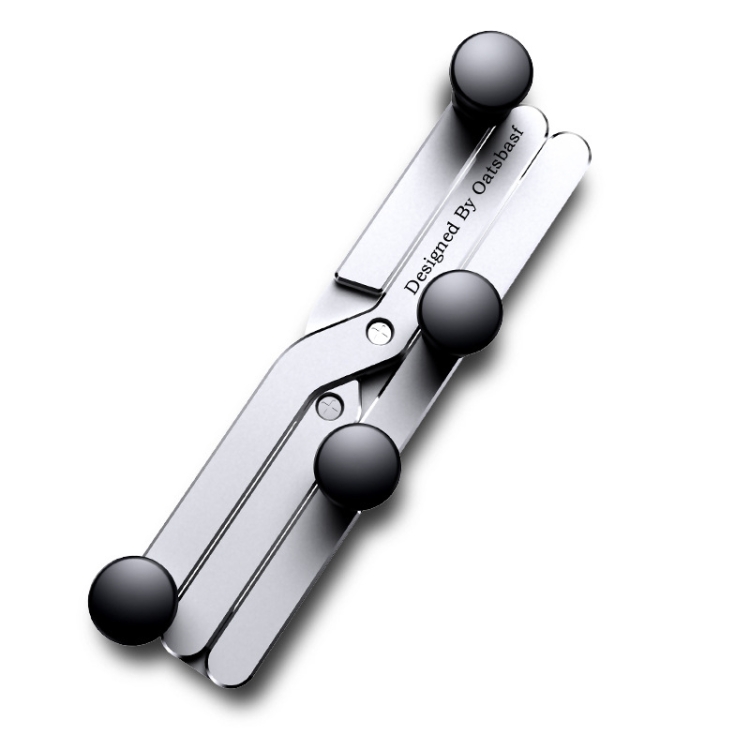 

Oatsbasf 02750 Gravity Car Mobile Phone Holder In-car Navigation Buckle Bracket Air Outlet Bracket(Silver )