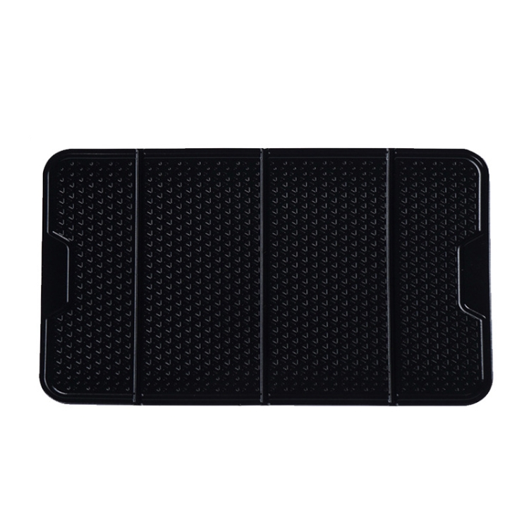 

2 PCS R-1337 Multifunctional Folding Bracket Car Center Console Adhesive Bracket Mobile Phone Anti-Slip Mat Storage Mat(Black )