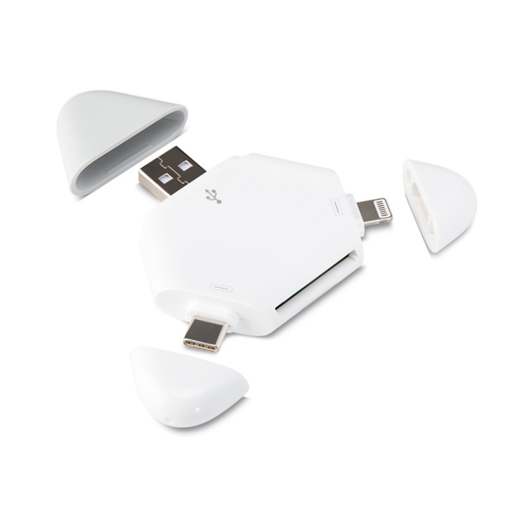 

LCOP 5 in 1 Triangle Mobile Phone Computer Card Reader OTG Card Reader