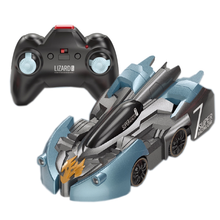 Remote Control Wall Climbing Car Mini Electric Remote Control Car Children Toy(Blue Lightning