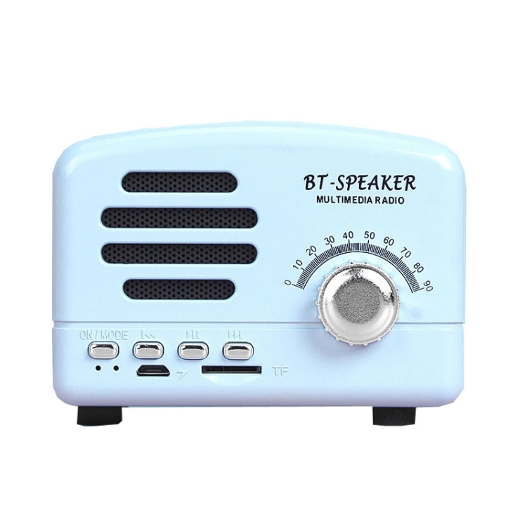 

BT01 Retro Bluetooth Wireless Mini Speaker Portable Radio Support TF Card(Blue)
