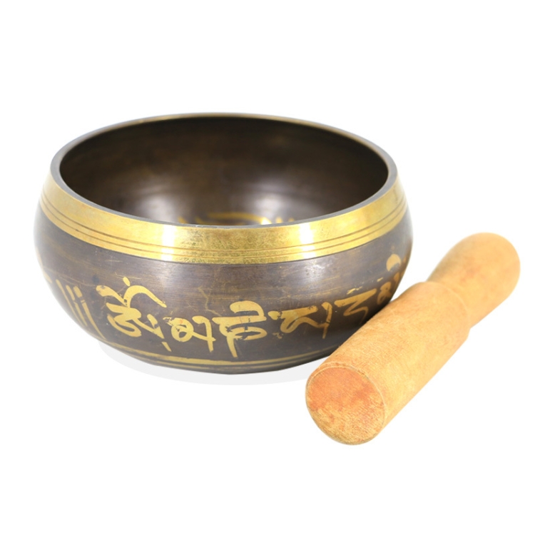 

FB02-T8 Buddha Sound Bowl Yoga Meditation Bowl Home Decoration, Random Color And Pattern Delivery, Size: 17.5cm(Bowl+Small Wooden Stick)