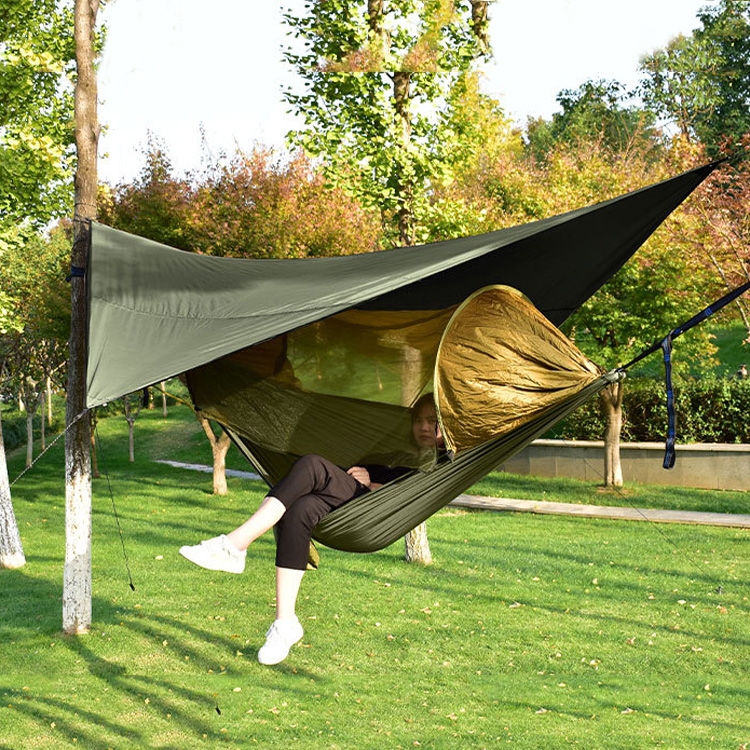 Strut Mosquito Net Hammock Diamond Sunshade Set Outdoor Camping