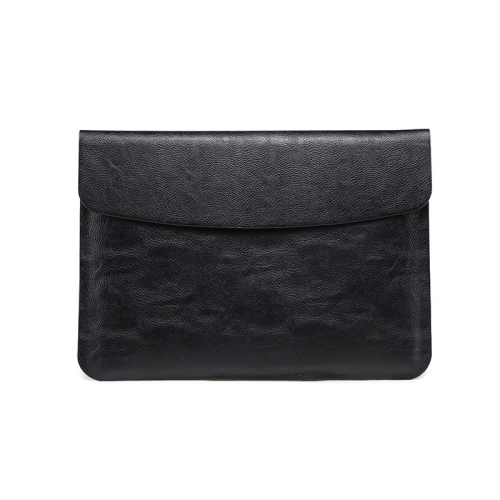 

Horizontal Litchi Texture Laptop Bag Liner Bag For MacBook 15 Inch A1707 / 1990(Liner Bag Black)