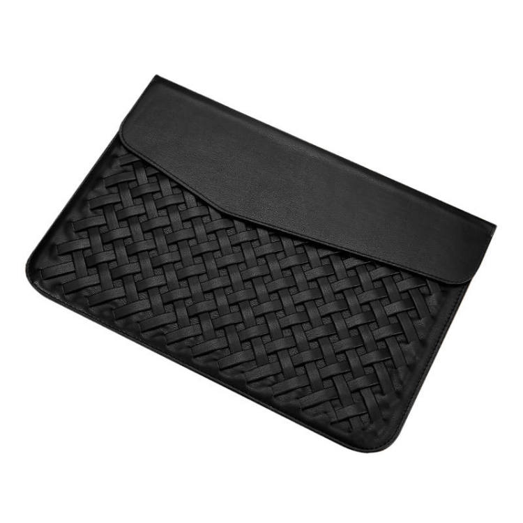 

Hand-Woven Computer Bag Notebook Liner Bag, Applicable Model: 11 inch (A1370 / 1465)(Black)