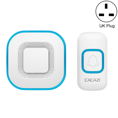 CACAZI V028F Wireless Music Doorbell without Battery, Plug:UK Plug(White)