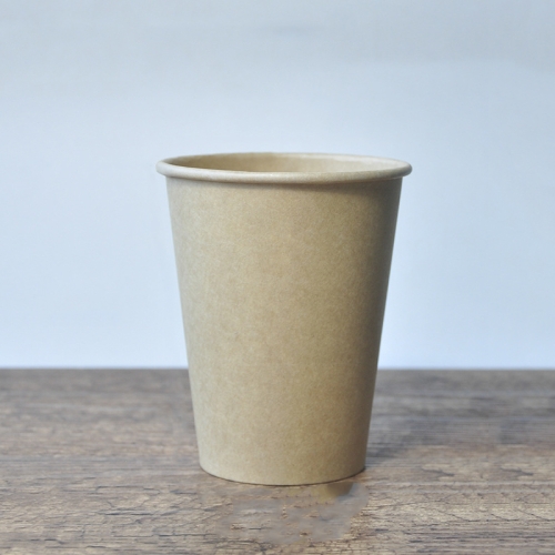 

100 PCS 12oz Cattle Card Thickened kraft Paper Corrugated Coffee Cup