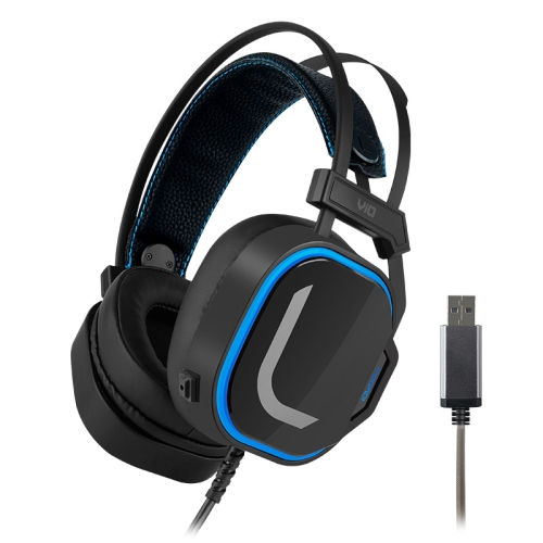 

MORADI V10 USB7.1 Gaming Head-mounted Wired Headset with Microphone, Color:Black