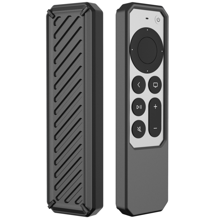 

2 PCS Remote Control All-Inclusive Anti-Drop Silicone Protective Cover, Applicable Model: For Apple TV 4K 2021(Black)