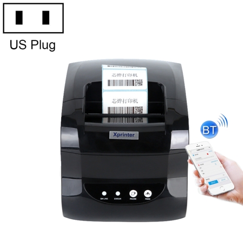 

Xprinter XP-365B 80mm Thermal Label Printer Clothing Tag Printer, Plug:US Plug(Bluetooth Version)