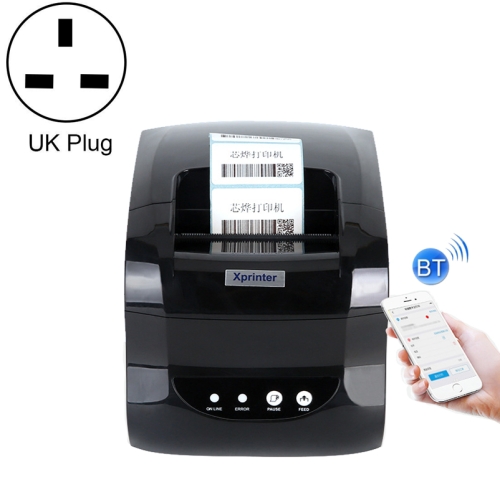 

Xprinter XP-365B 80mm Thermal Label Printer Clothing Tag Printer, Plug:UK Plug(Bluetooth Version)