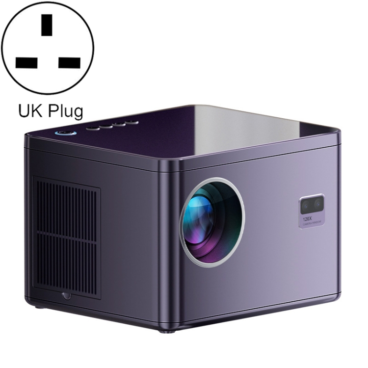

K1 1080P HD Motorized Focus Projector Home 5G Dual-Band WiFi Wireless Projector(UK Plug)