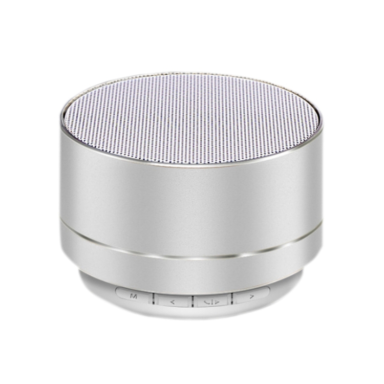 

A10 TWS Wireless Bluetooth Mini Portable Speaker, Support TF Card & U Disk & LED(Silver Gray)