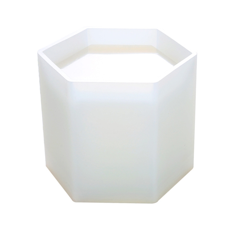 

BM-02 Flower Pot Cup Pen Holder Silicone Mold(Hexagon)