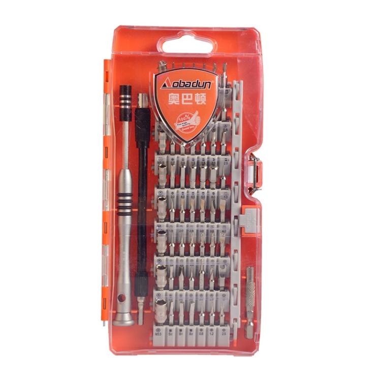 

Obadun 9800 58 in 1 Screwdriver Set Manual CRV Batch Mobile Phone Disassembly Glasses Repair Tool(Orange )