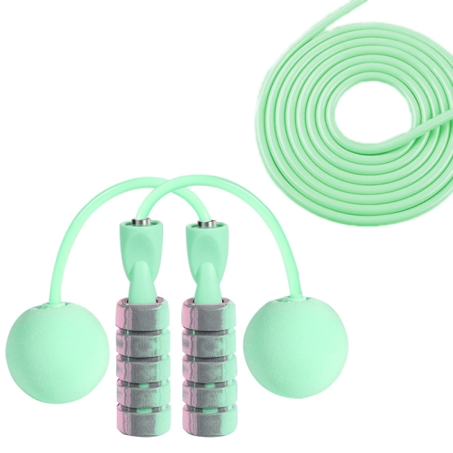 

Fitness Fat Burning Exercise Cordless Skipping Rope with Weight Ball(Mint Green + Long Rope)