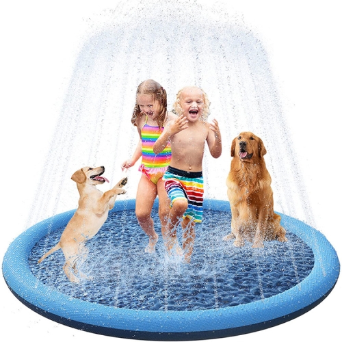 

FY008 PVC Pet Sprinkler Mat Outdoor Lawn Water Fun Mat, Diameter: 150CM