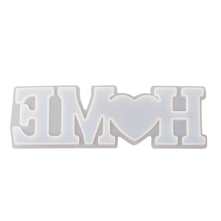 

2 PCS DIY Crystal Epoxy Silicone Letter Mold(Positive Letter MD3314_HOME Mold)