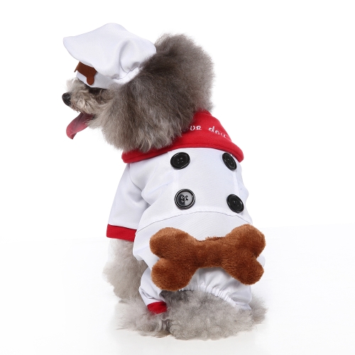 

Halloween Christmas Day Pets Dress Up Clothes Pet Funny Clothes, Size: XL(SDZ131 Chef)