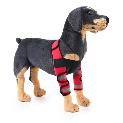 

Pet Dog Leg Knee Guard Surgery Injury Protective Cover, Size: L(Anti-glory Model (Red))