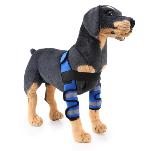 

Pet Dog Leg Knee Guard Surgery Injury Protective Cover, Size: L(Support Strips Model (Blue))