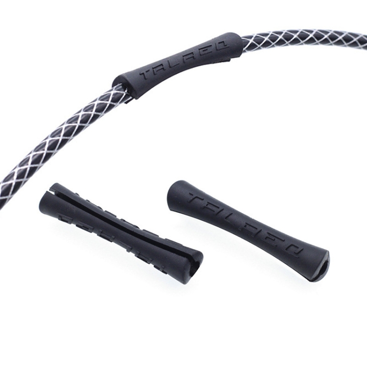 

20 PCS TRLREQ Mountain Road Bicycle Frame Opening Protective Cover Variable Speed Brake Line Tube Car Paint Anti-Abrasion Rubber Cover(Black)