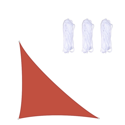 

Triangle Outdoor Garden Sunshade Sail Waterproof Anti-UV Canopy, Size: 3m x 3m x 4.3m(Red)