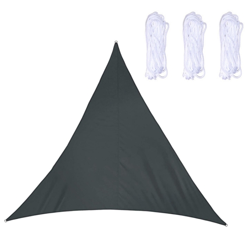 

Triangle Outdoor Garden Sunshade Sail Waterproof Anti-UV Canopy, Size: 3m x 3m x 3m(Black)