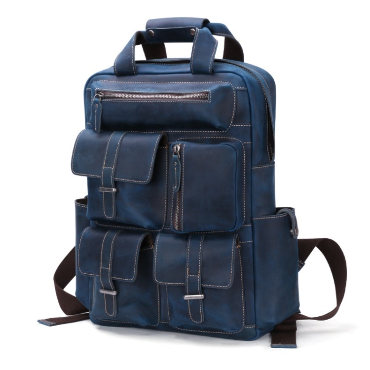 

B827 Men Outdoor Travel Large Capacity Laptop Backpack(Blue)