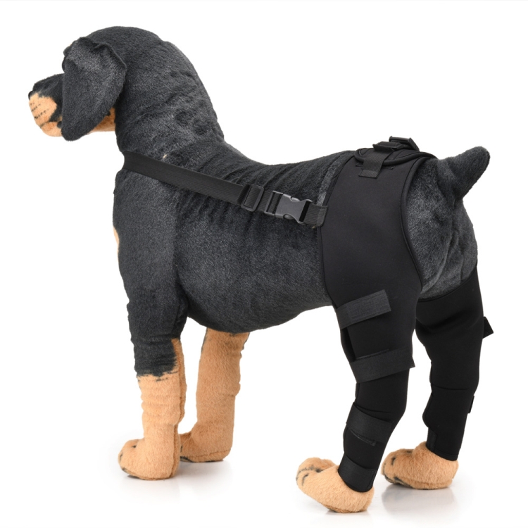 

Pet Dog Leg Knee Guard Surgery Injury Protective Cover, Size: M(Black)