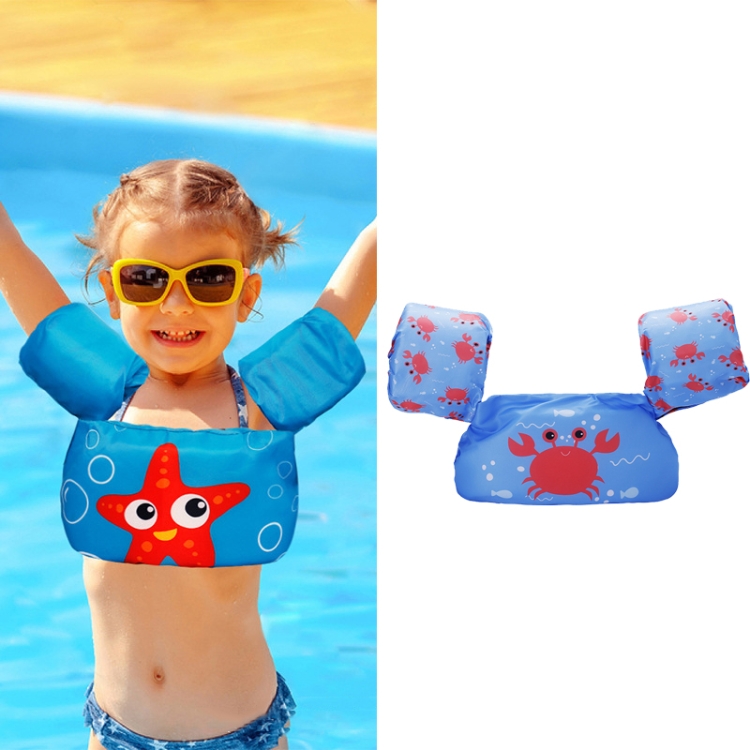 

Children Play Water Swimming Gear Cartoon Buoyancy Vest(Blue Crab)