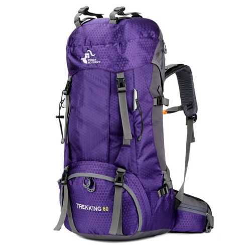 

FREE KNIGHT FK0395 60L Hiking Large Capacity Backpack Mountaineering Bag(Purple)