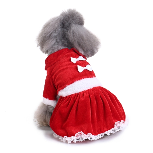 

Pet Christmas Clothes Halloween Christmas Pet Funny Clothes, Size: M(SZD44 Christmas Skirt)