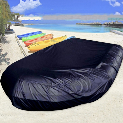 

Waterproof Dust-Proof And UV-Proof Inflatable Rubber Boat Protective Cover Kayak Cover, Size: 270x94x46cm(Black)