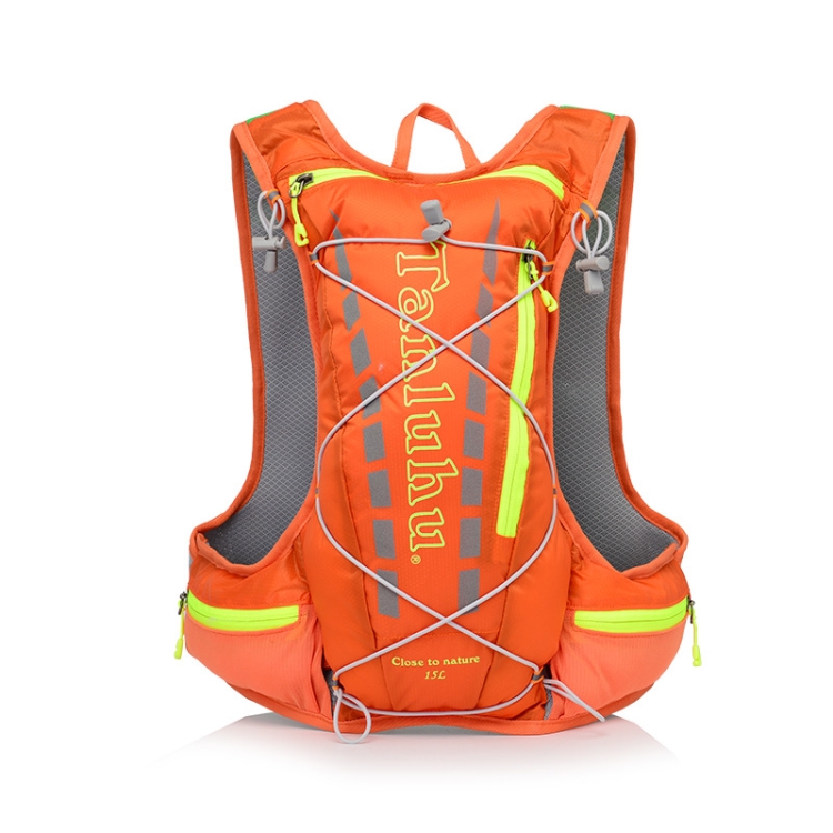 

Tanluhu 679 10L Outdoor Sports Trail Running Backpack Ultralight Marathon Water Bag Vest(Orange)