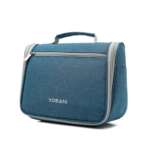 YOBAN Travel Outdoor Multifunctional Large-Capacity Washing Storage Bag  Hanging Waterproof Cosmetic Bag(Seawater Blue)