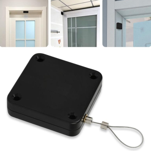 

2 PCS P093 Automatic Doorkeeper Telescher Door Closer Sliding Door Anti-Theft Box, Specification: 3rd Generations Black All Glue 500g 1.2m