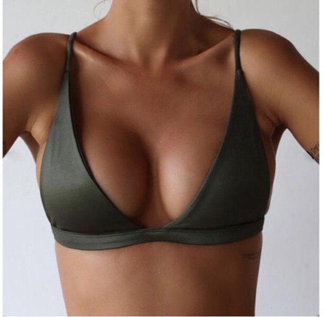 army green bralette