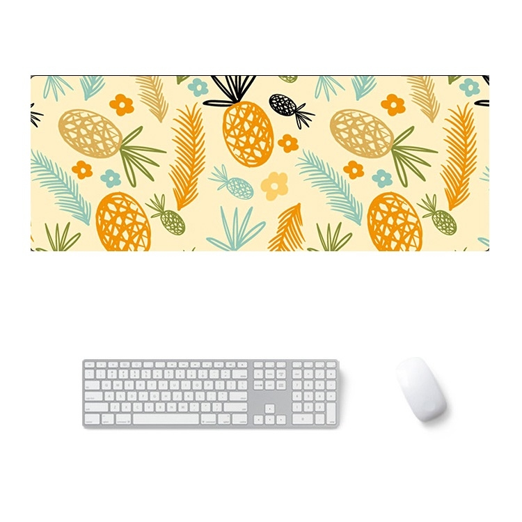 

900x400x3mm Office Learning Rubber Mouse Pad Table Mat(3 Creative Pineapple)