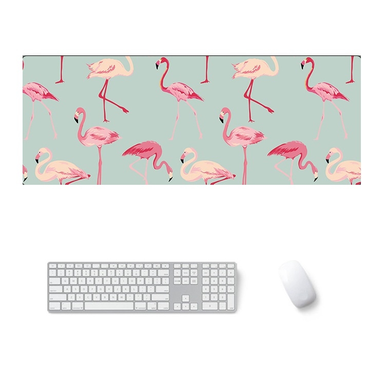 

900x400x3mm Office Learning Rubber Mouse Pad Table Mat(5 Flamingo)
