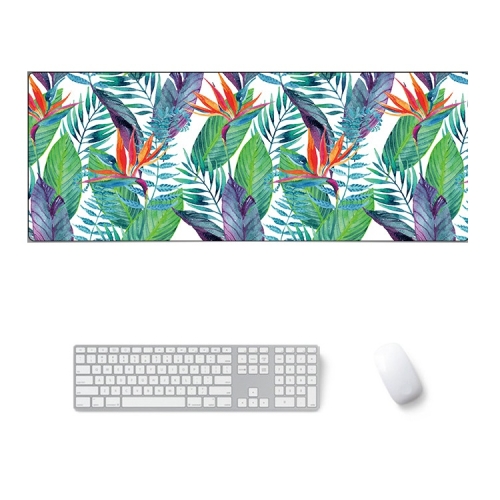 

900x400x3mm Office Learning Rubber Mouse Pad Table Mat(8 Tropical Rainforest)